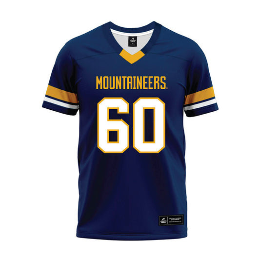 West Virginia - NCAA Football : Gabriel Ryan - Blue Premium Football Jersey-0