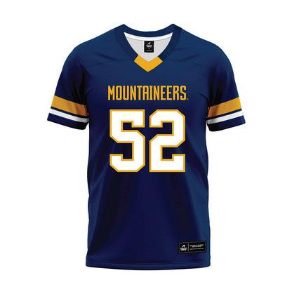 West Virginia - NCAA Football : Corey McIntyre Jr. - Blue Premium Football Jersey-0