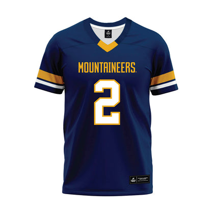 West Virginia - NCAA Football : DJ Epps - Blue Premium Football Jersey-0
