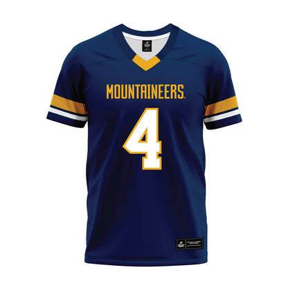 West Virginia - NCAA Football : Da'Mun Allen - Blue Premium Football Jersey-0