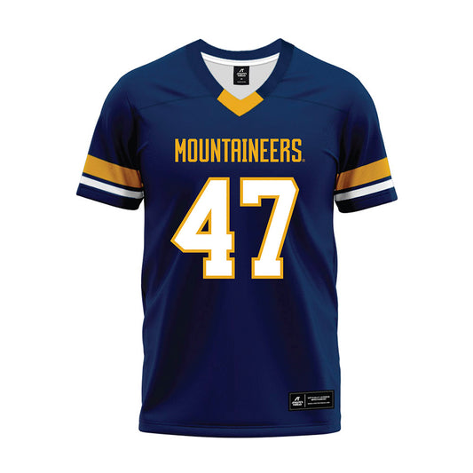 West Virginia - NCAA Football : Wilnerson Telemaque - Blue Premium Football Jersey-0