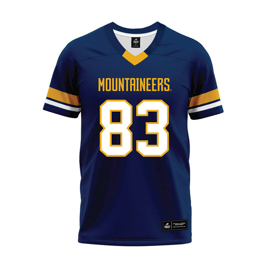 West Virginia - NCAA Football : Bryan Hansen - Blue Premium Football Jersey-0