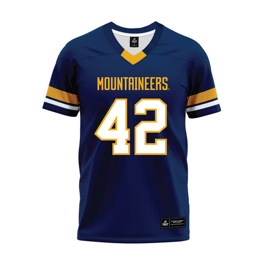 West Virginia - NCAA Football : Jack Cassidy - Blue Premium Football Jersey-0