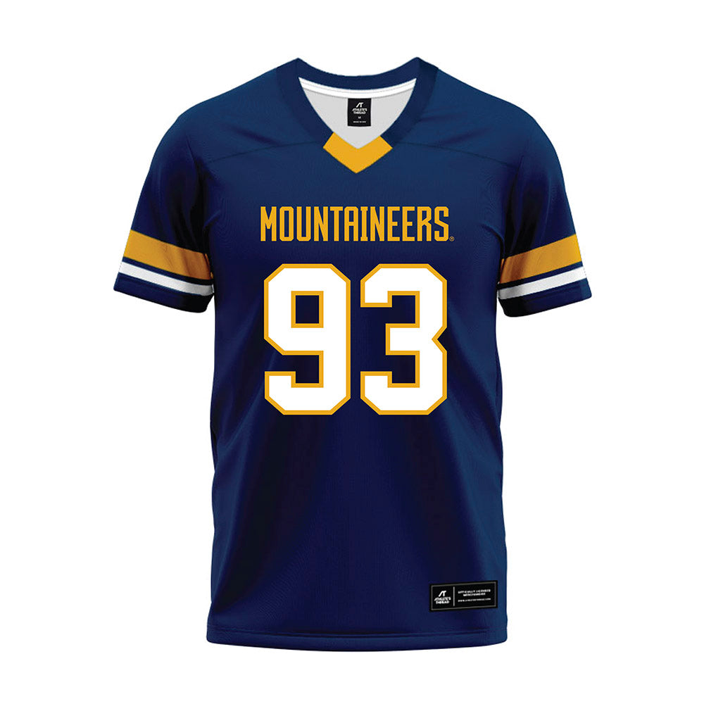 West Virginia - NCAA Football : Nate Gabriel - Blue Premium Football Jersey-0