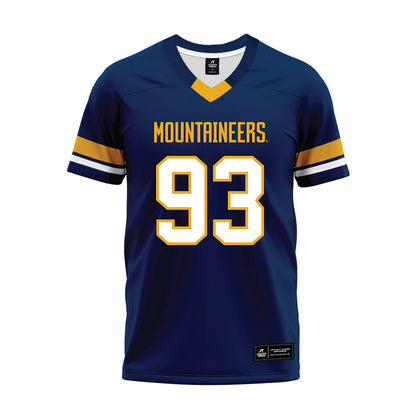 West Virginia - NCAA Football : Nate Gabriel - Blue Premium Football Jersey-0