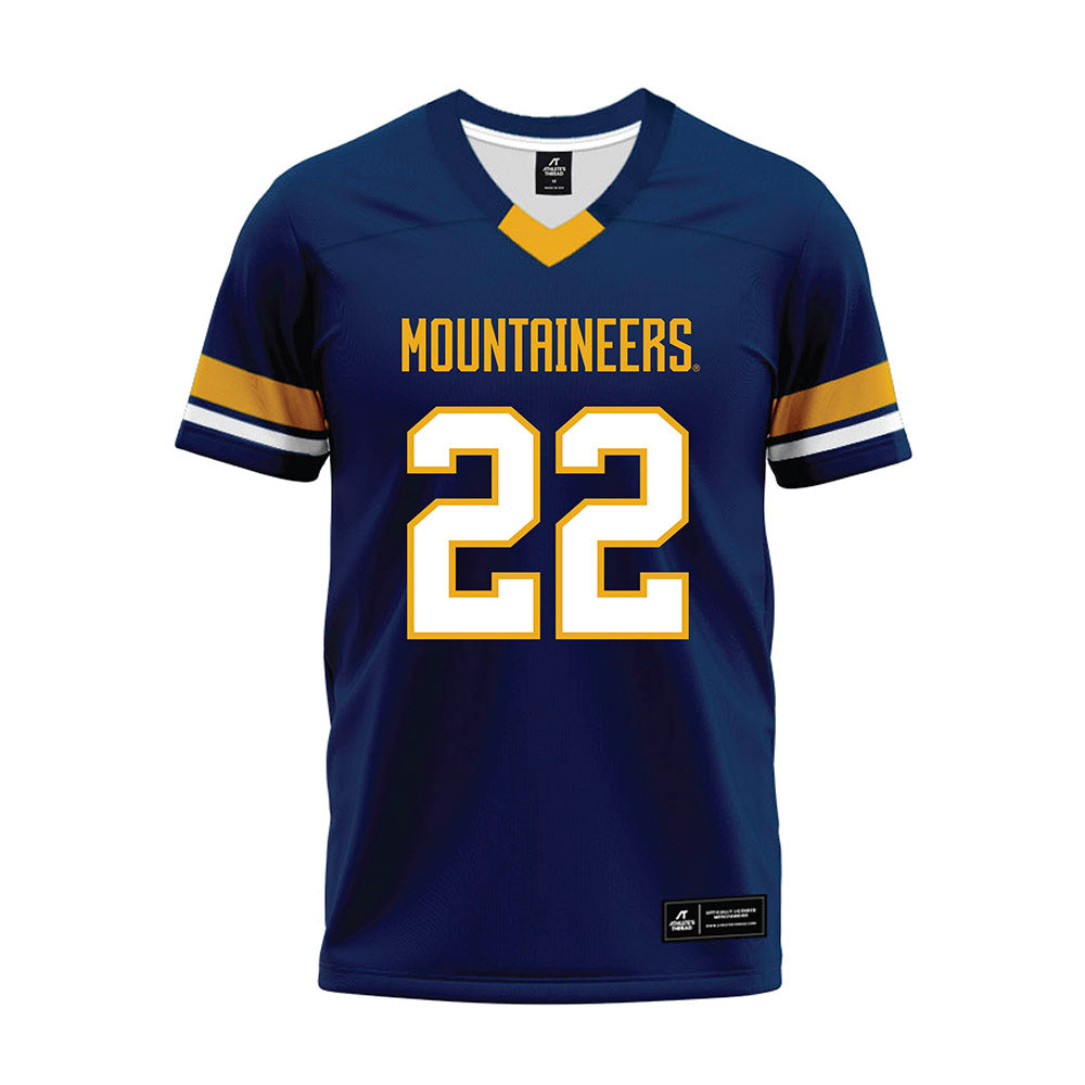 West Virginia - NCAA Football : Jaire Rawlison - Blue Premium Football Jersey-0