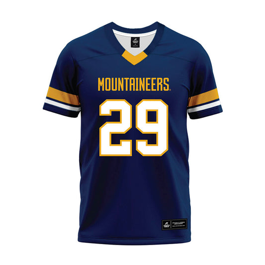 West Virginia - NCAA Football : Kameron Reddic - Blue Premium Football Jersey-0