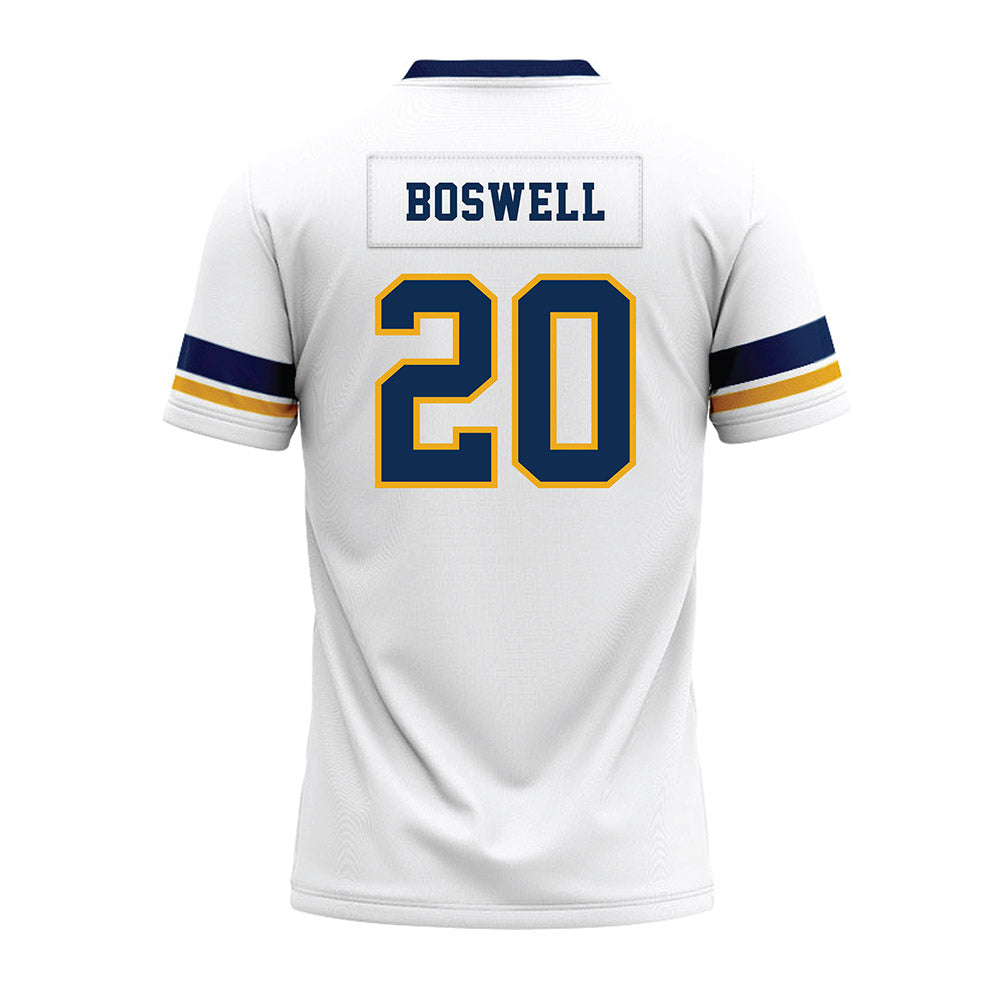 West Virginia - NCAA Football : Martavious Boswell - White Premium Football Jersey-1
