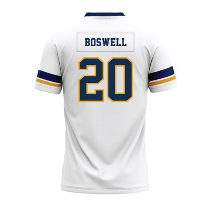 West Virginia - NCAA Football : Martavious Boswell - White Premium Football Jersey-1