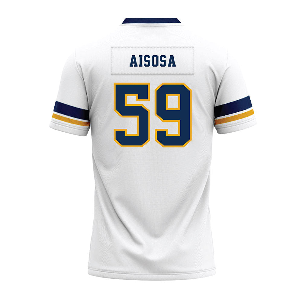 West Virginia - NCAA Football : Josh Aisosa - White Premium Football Jersey-1
