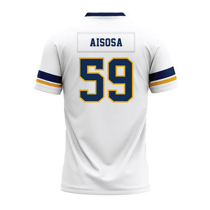 West Virginia - NCAA Football : Josh Aisosa - White Premium Football Jersey-1