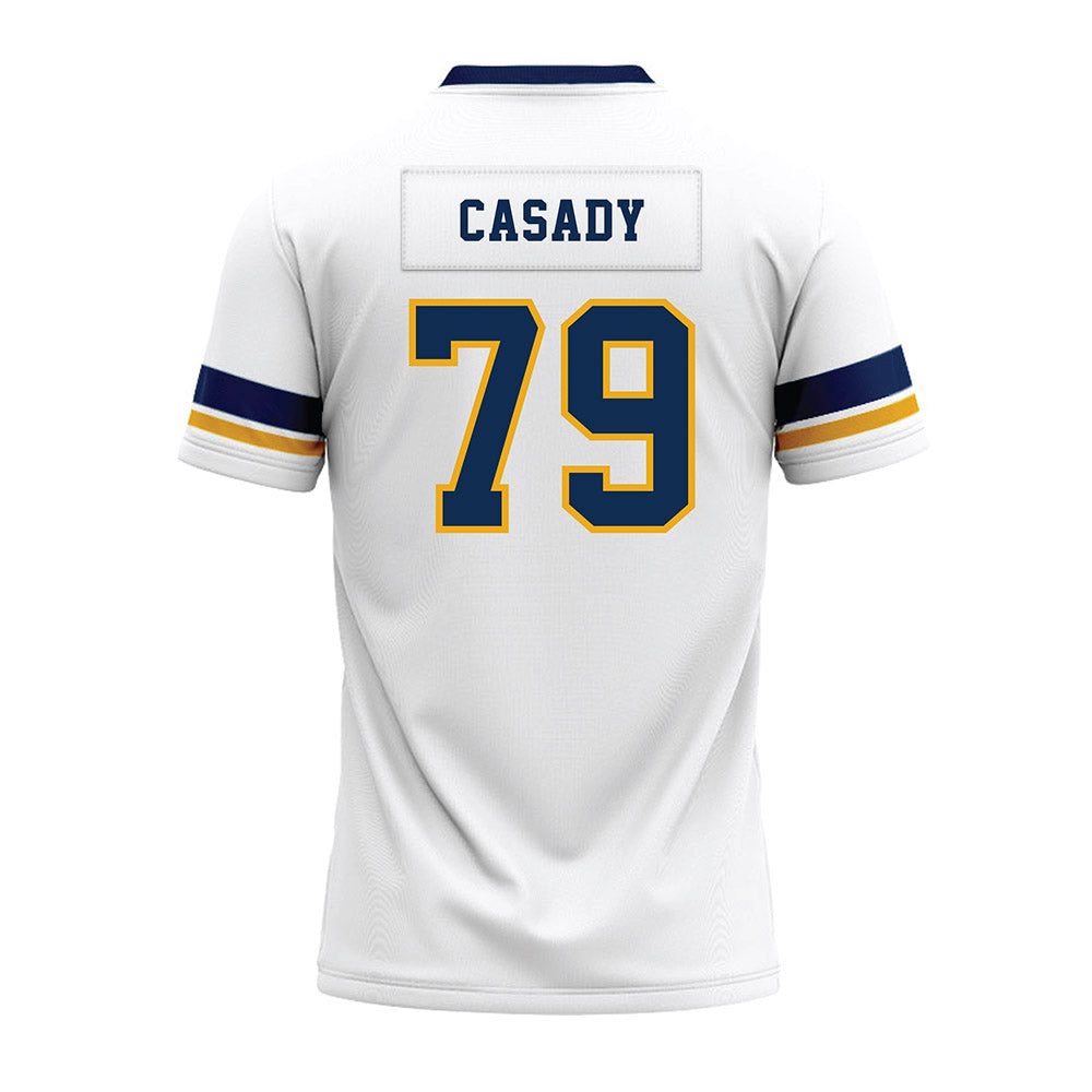 West Virginia - NCAA Football : Carsten Casady - White Premium Football Jersey-1