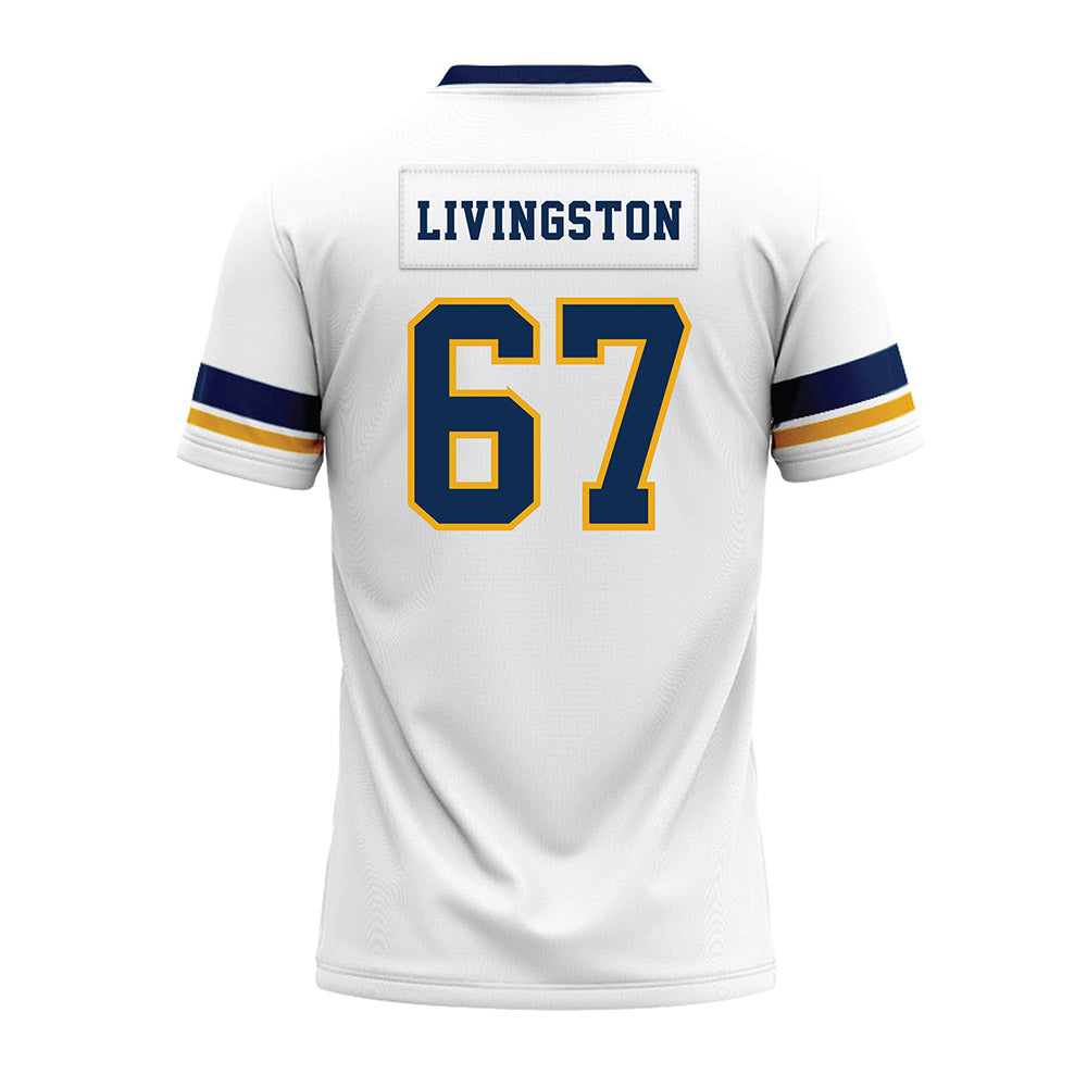 West Virginia - NCAA Football : Landen Livingston - White Premium Football Jersey-1