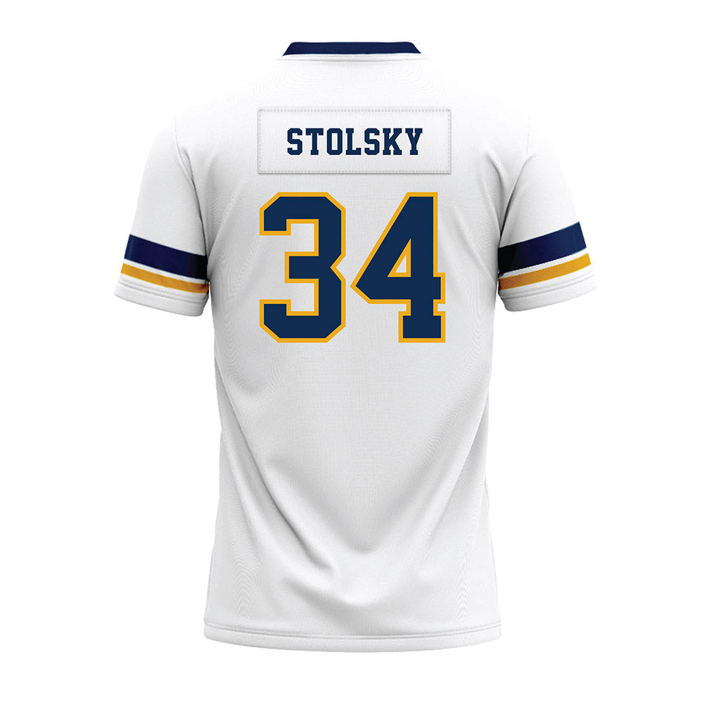 West Virginia - NCAA Football : Tyler Stolsky - White Premium Football Jersey-1