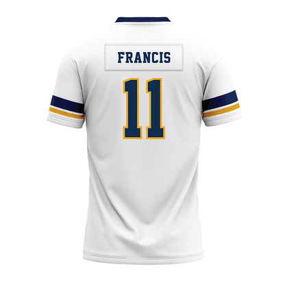 West Virginia - NCAA Football : TaRon Francis - White Premium Football Jersey-1