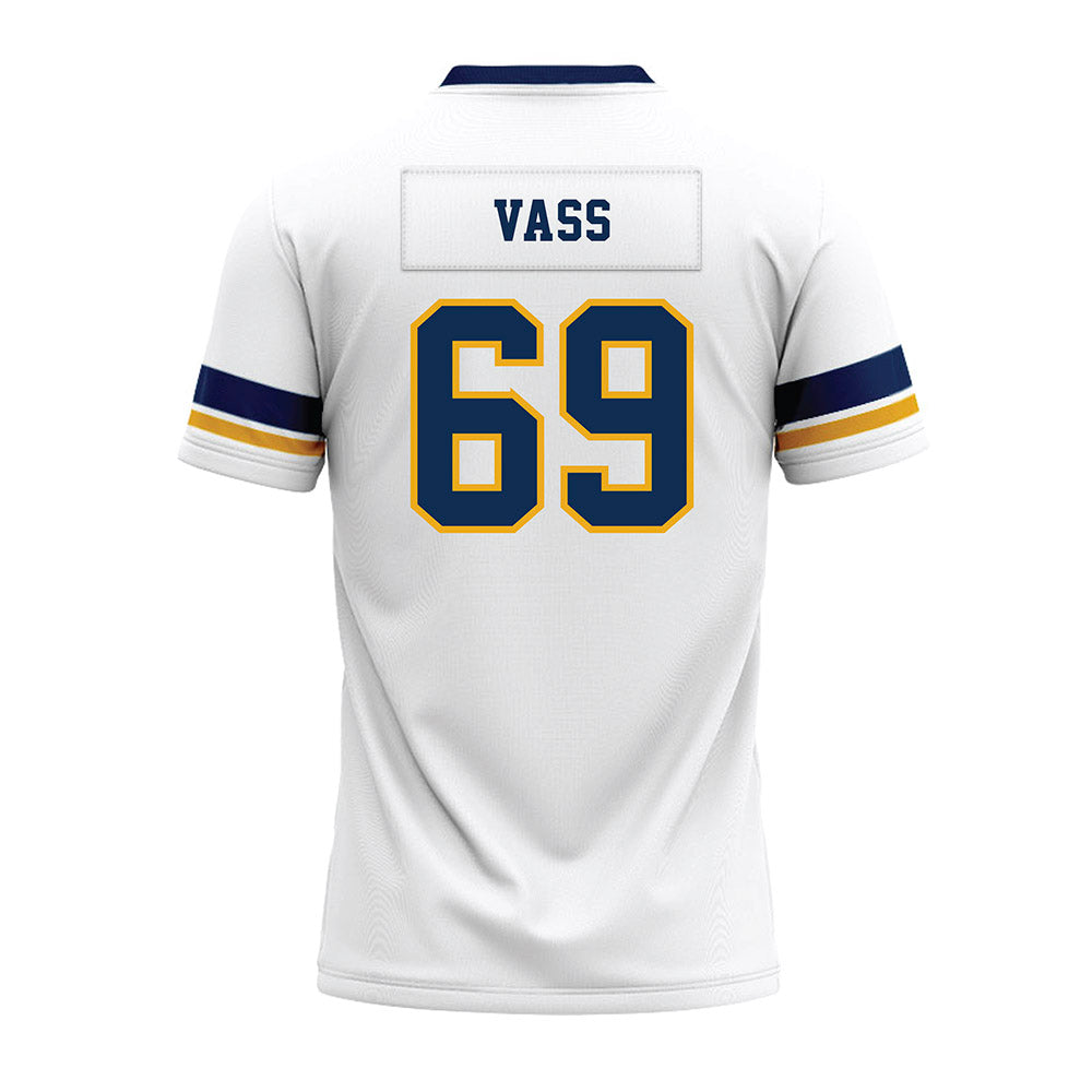 West Virginia - NCAA Football : Devin Vass - White Premium Football Jersey-1
