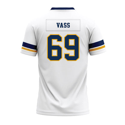 West Virginia - NCAA Football : Devin Vass - White Premium Football Jersey-1
