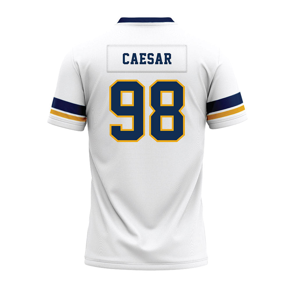 West Virginia - NCAA Football : Brandon Caesar - White Premium Football Jersey-1