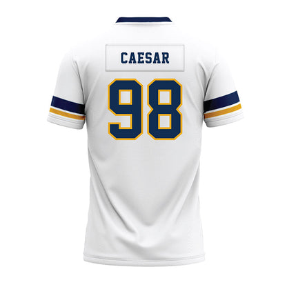 West Virginia - NCAA Football : Brandon Caesar - White Premium Football Jersey-1