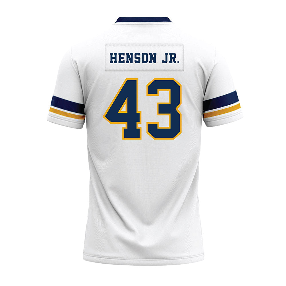 West Virginia - NCAA Football : Kj Henson Jr. - White Premium Football Jersey-1