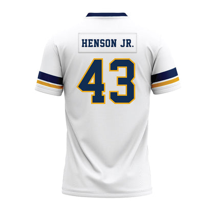 West Virginia - NCAA Football : Kj Henson Jr. - White Premium Football Jersey-1