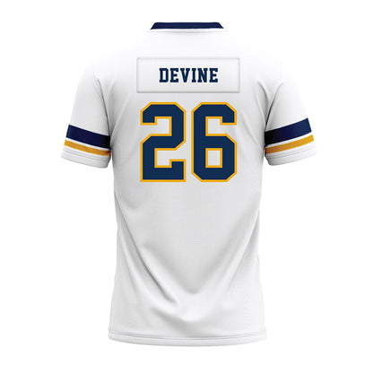 West Virginia - NCAA Football : Andre Devine - White Premium Football Jersey-1
