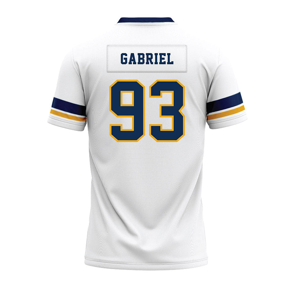 West Virginia - NCAA Football : Nate Gabriel - White Premium Football Jersey-1