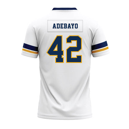 West Virginia - NCAA Football : Alex Adebayo - White Premium Football Jersey-1