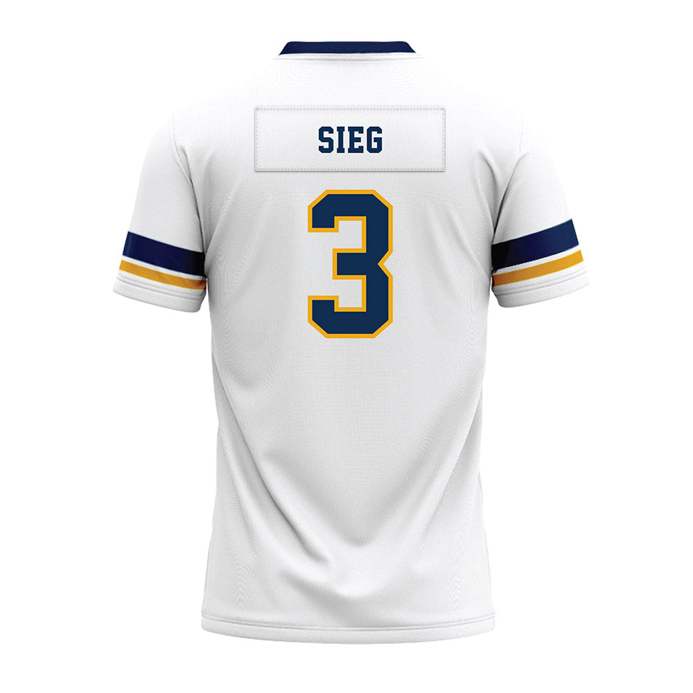 West Virginia - NCAA Football : Matt Sieg - White Premium Football Jersey-1