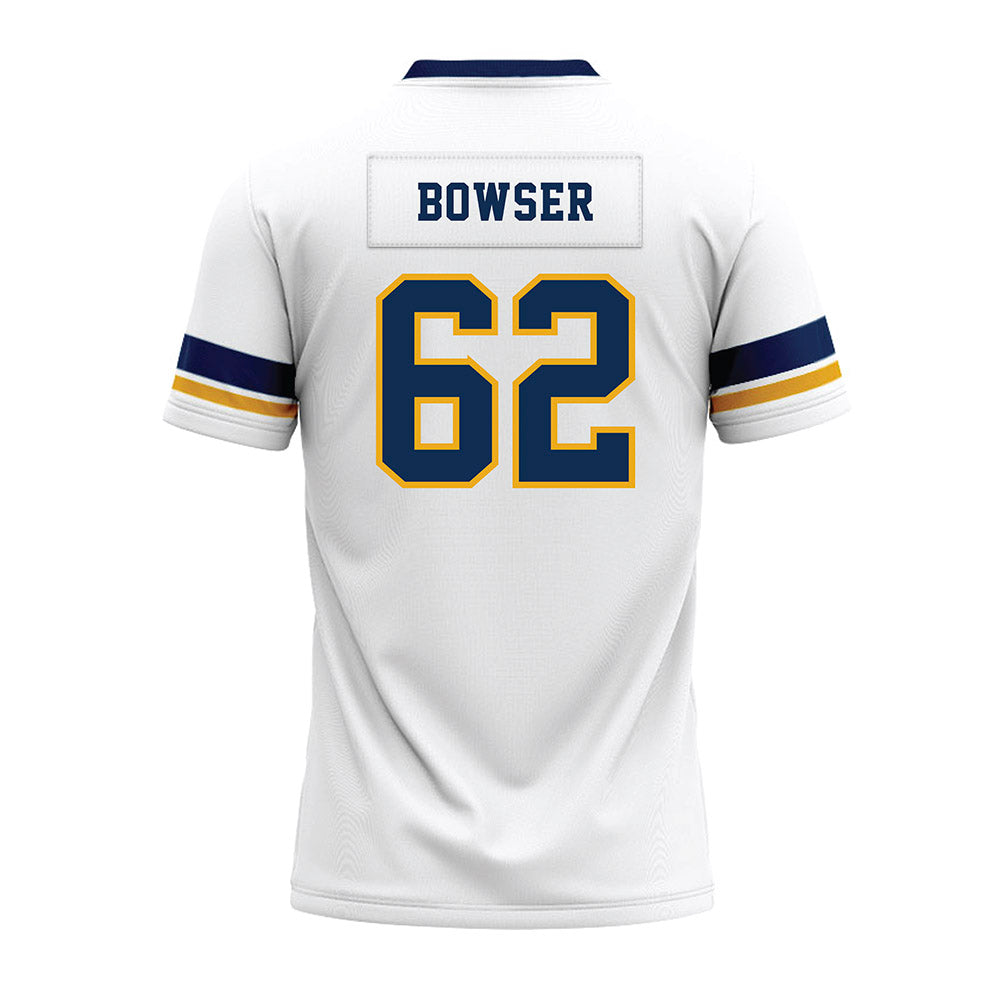 West Virginia - NCAA Football : Phillip Bowser - White Premium Football Jersey-1