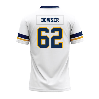 West Virginia - NCAA Football : Phillip Bowser - White Premium Football Jersey-1