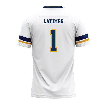 West Virginia - NCAA Football : Amari Latimer - White Premium Football Jersey-1