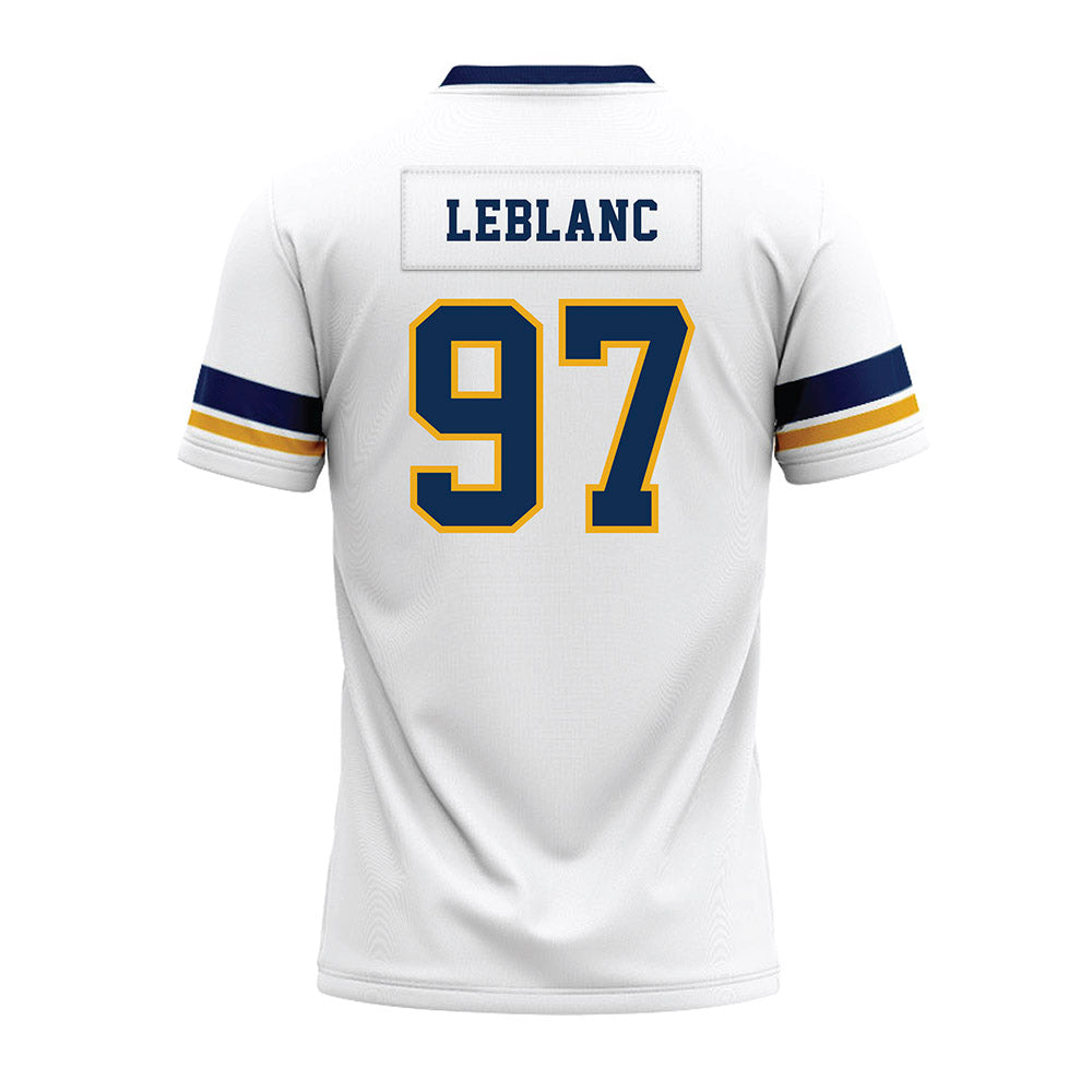 West Virginia - NCAA Football : Will LeBlanc - White Premium Football Jersey-1