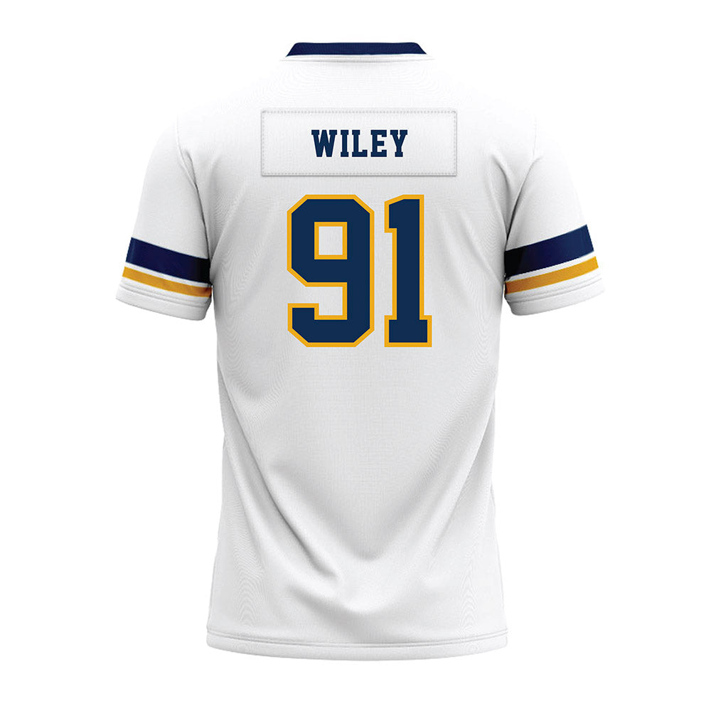 West Virginia - NCAA Football : Darius Wiley - White Premium Football Jersey-1