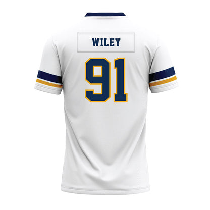 West Virginia - NCAA Football : Darius Wiley - White Premium Football Jersey-1