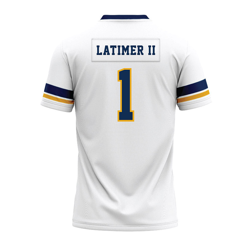 West Virginia - NCAA Football : Geimere Latimer II - White Premium Football Jersey-1