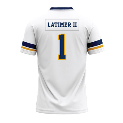 West Virginia - NCAA Football : Geimere Latimer II - White Premium Football Jersey-1