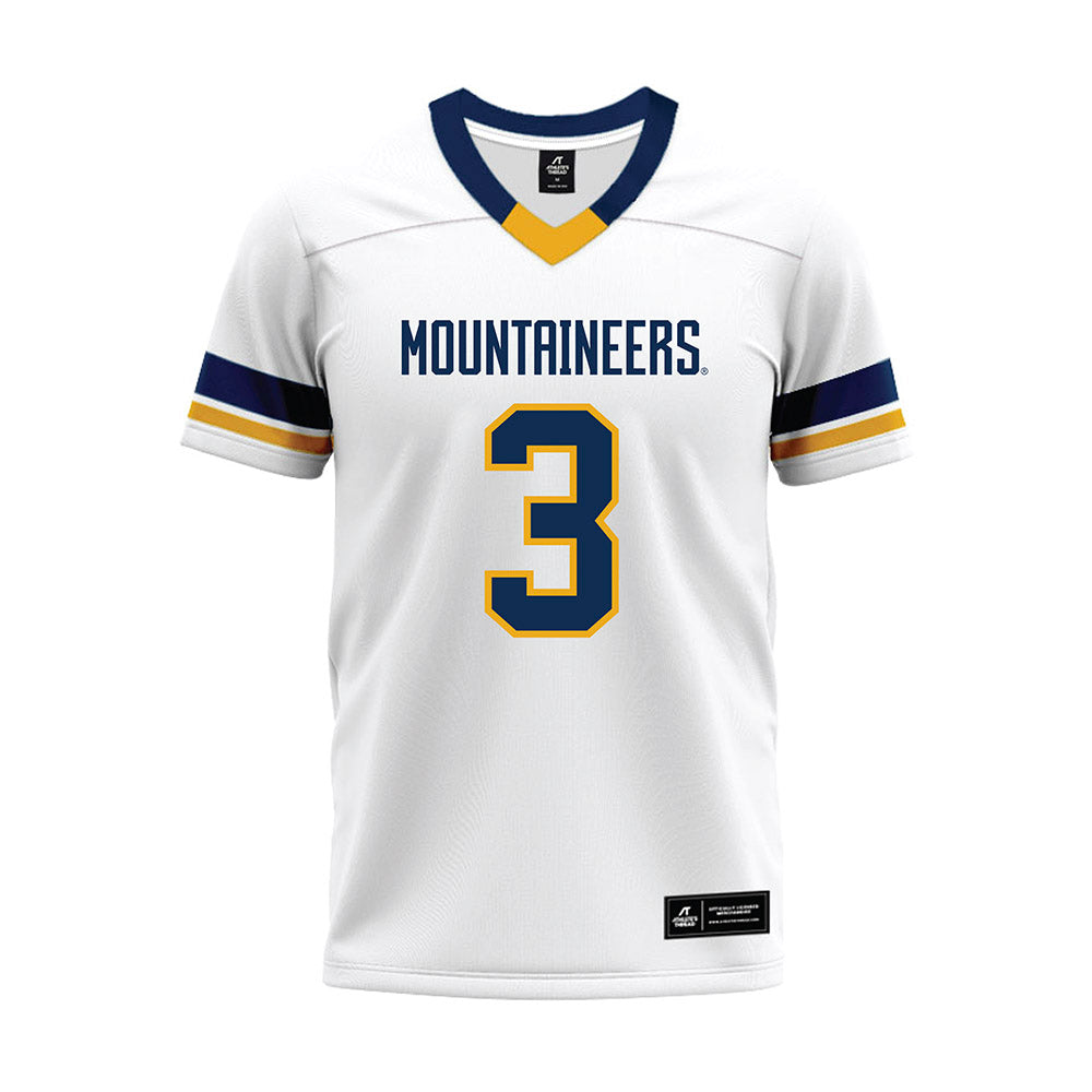 West Virginia - NCAA Football : Matt Sieg - White Premium Football Jersey-0
