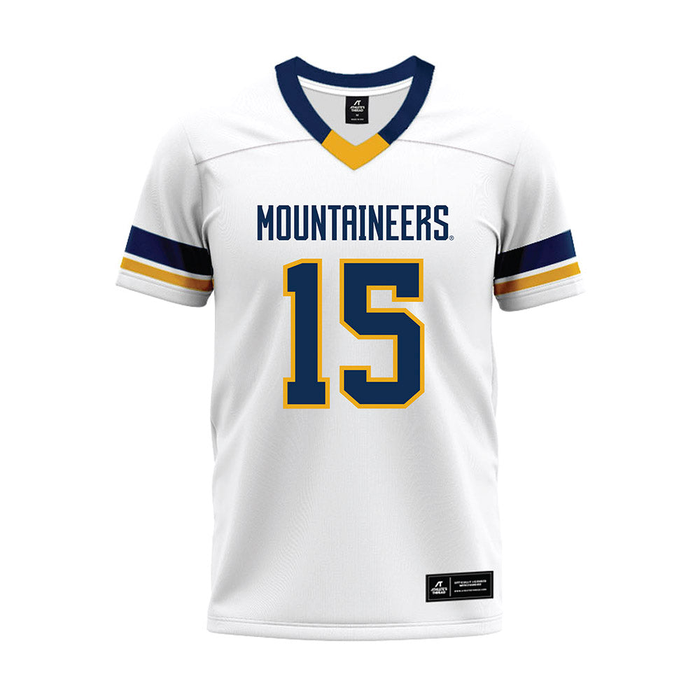 West Virginia - NCAA Football : Scotty Fox - White Premium Football Jersey-0