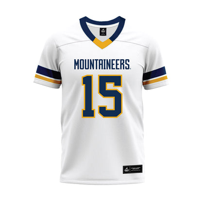 West Virginia - NCAA Football : Scotty Fox - White Premium Football Jersey-0