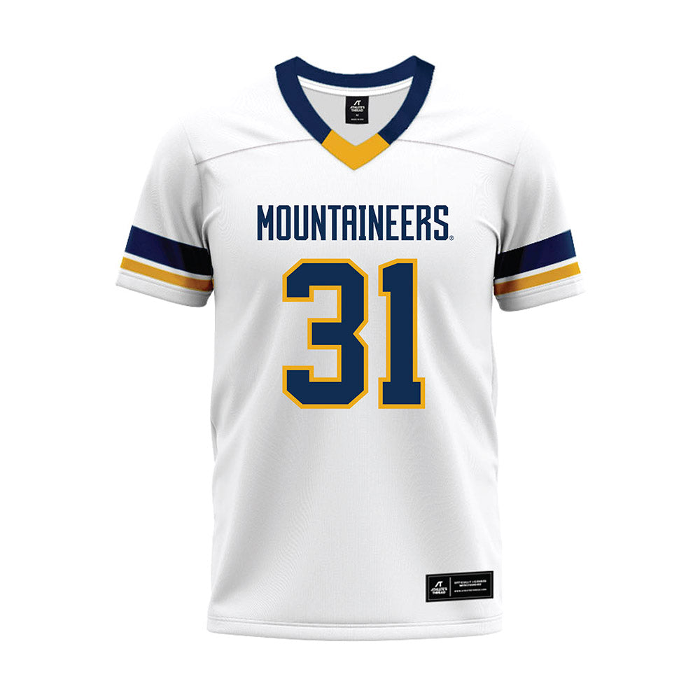 West Virginia - NCAA Football : Shane Cornali - White Premium Football Jersey-0