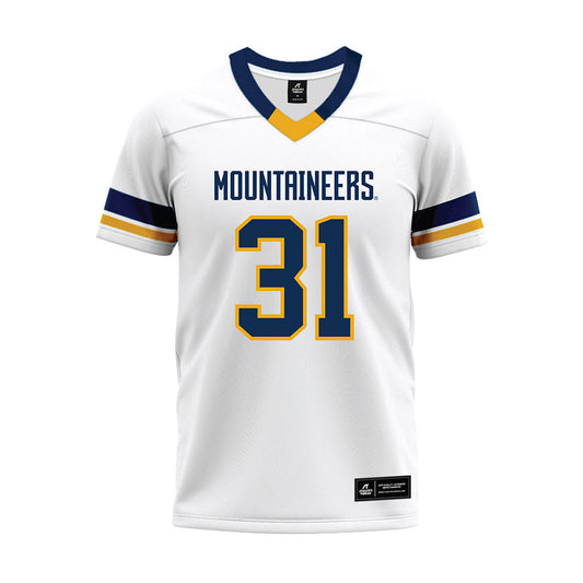 West Virginia - NCAA Football : Shane Cornali - White Premium Football Jersey-0