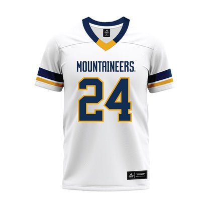 West Virginia - NCAA Football : Rayshawn Reynolds Jr. - White Premium Football Jersey-0
