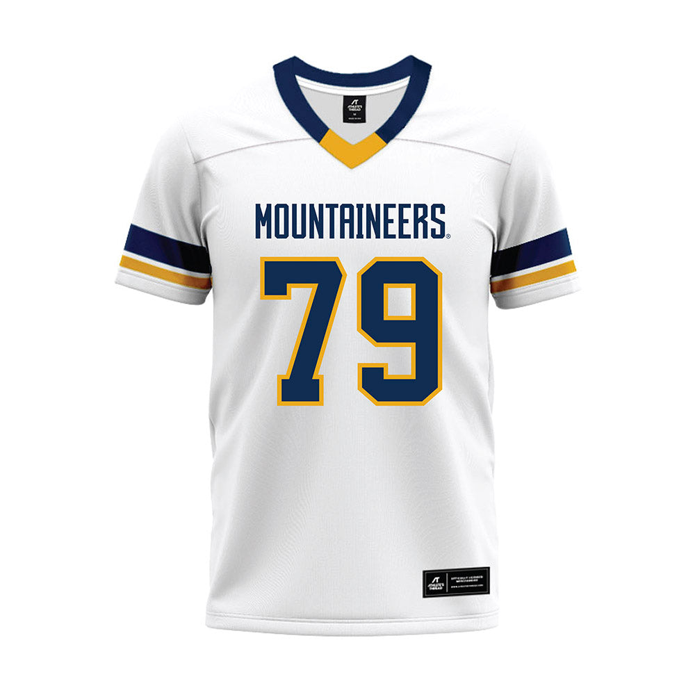 West Virginia - NCAA Football : Carsten Casady - White Premium Football Jersey-0