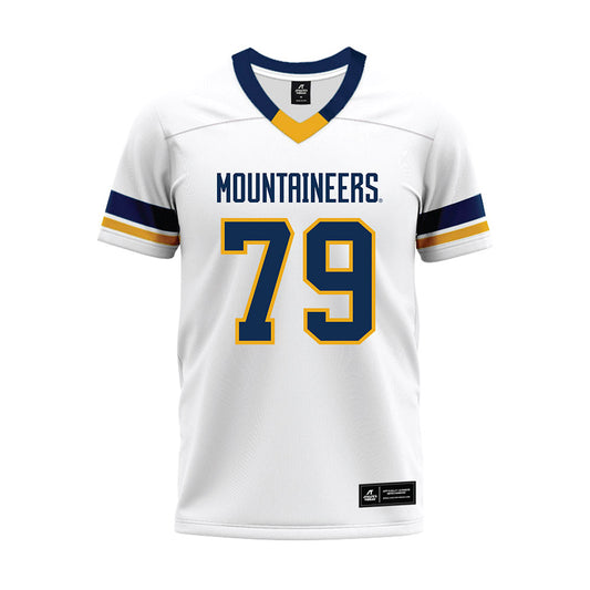 West Virginia - NCAA Football : Carsten Casady - White Premium Football Jersey-0