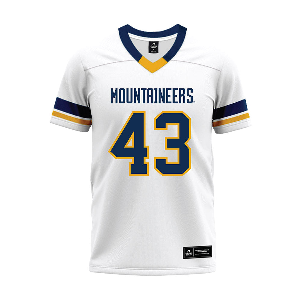 West Virginia - NCAA Football : Kj Henson Jr. - White Premium Football Jersey-0
