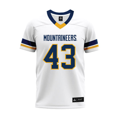 West Virginia - NCAA Football : Kj Henson Jr. - White Premium Football Jersey-0