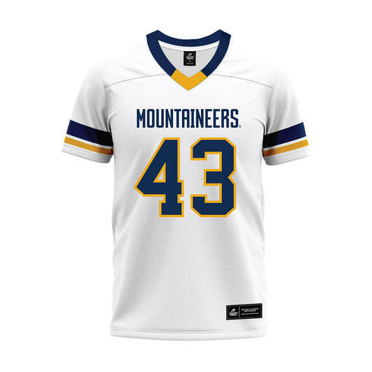 West Virginia - NCAA Football : Kj Henson Jr. - White Premium Football Jersey-0