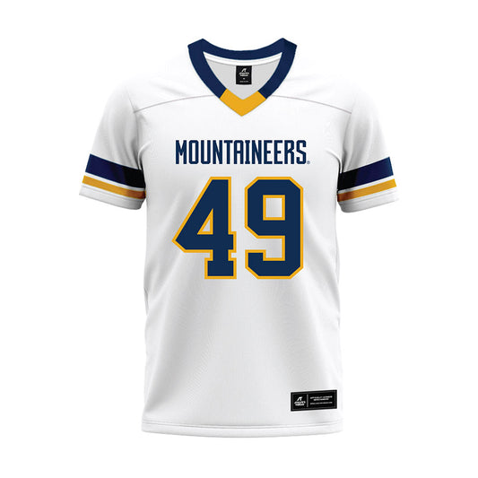 West Virginia - NCAA Football : Carter Kessler - White Premium Football Jersey-0