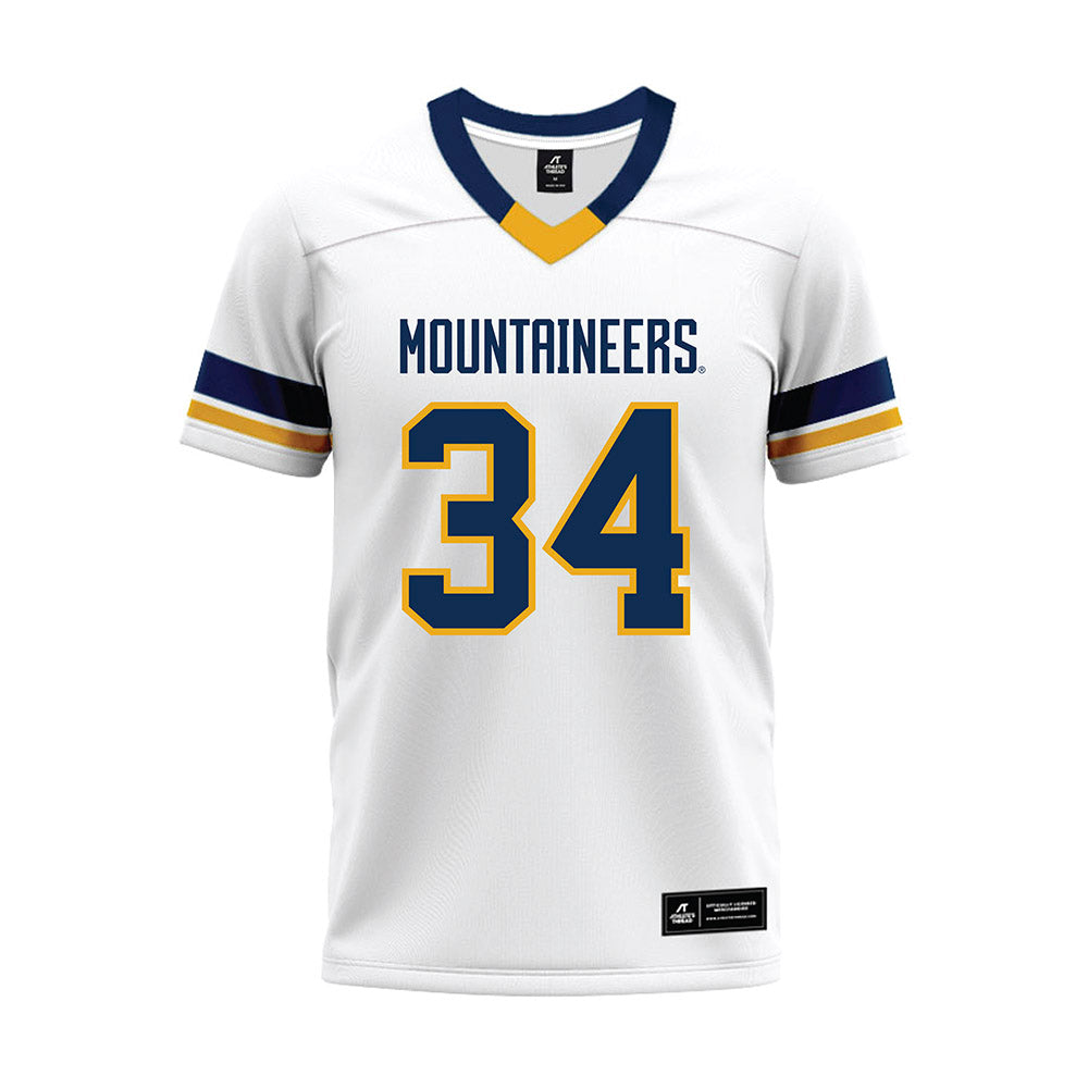 West Virginia - NCAA Football : Tim Roberson - White Premium Football Jersey-0